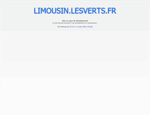 Tablet Screenshot of limousin.lesverts.fr