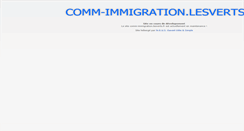 Desktop Screenshot of comm-immigration.lesverts.fr