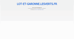 Desktop Screenshot of lot-et-garonne.lesverts.fr