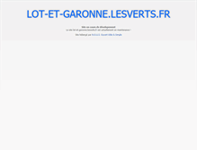 Tablet Screenshot of lot-et-garonne.lesverts.fr