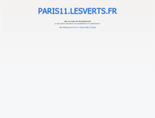 Tablet Screenshot of paris11.lesverts.fr