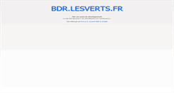 Desktop Screenshot of bdr.lesverts.fr