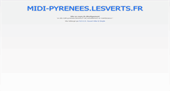 Desktop Screenshot of midi-pyrenees.lesverts.fr