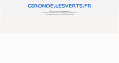 Desktop Screenshot of gironde.lesverts.fr