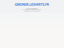 Tablet Screenshot of gironde.lesverts.fr