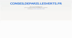 Desktop Screenshot of conseildeparis.lesverts.fr