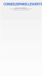 Mobile Screenshot of conseildeparis.lesverts.fr