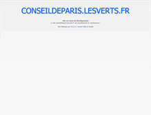 Tablet Screenshot of conseildeparis.lesverts.fr