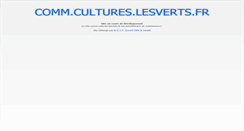 Desktop Screenshot of comm.cultures.lesverts.fr