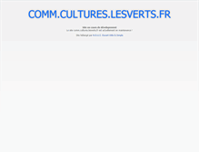 Tablet Screenshot of comm.cultures.lesverts.fr