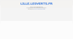 Desktop Screenshot of lille.lesverts.fr