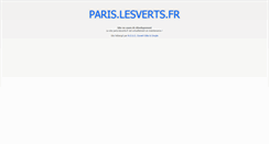 Desktop Screenshot of paris.lesverts.fr