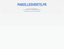 Tablet Screenshot of paris.lesverts.fr