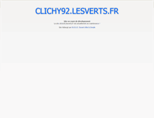 Tablet Screenshot of clichy92.lesverts.fr