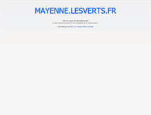 Tablet Screenshot of mayenne.lesverts.fr