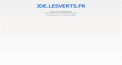 Desktop Screenshot of jde.lesverts.fr