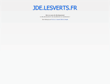 Tablet Screenshot of jde.lesverts.fr