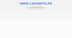 Desktop Screenshot of npdc.lesverts.fr