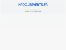 Tablet Screenshot of npdc.lesverts.fr