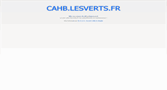 Desktop Screenshot of cahb.lesverts.fr
