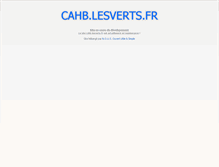 Tablet Screenshot of cahb.lesverts.fr