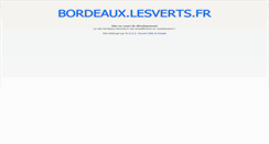 Desktop Screenshot of bordeaux.lesverts.fr