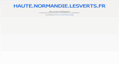 Desktop Screenshot of haute.normandie.lesverts.fr